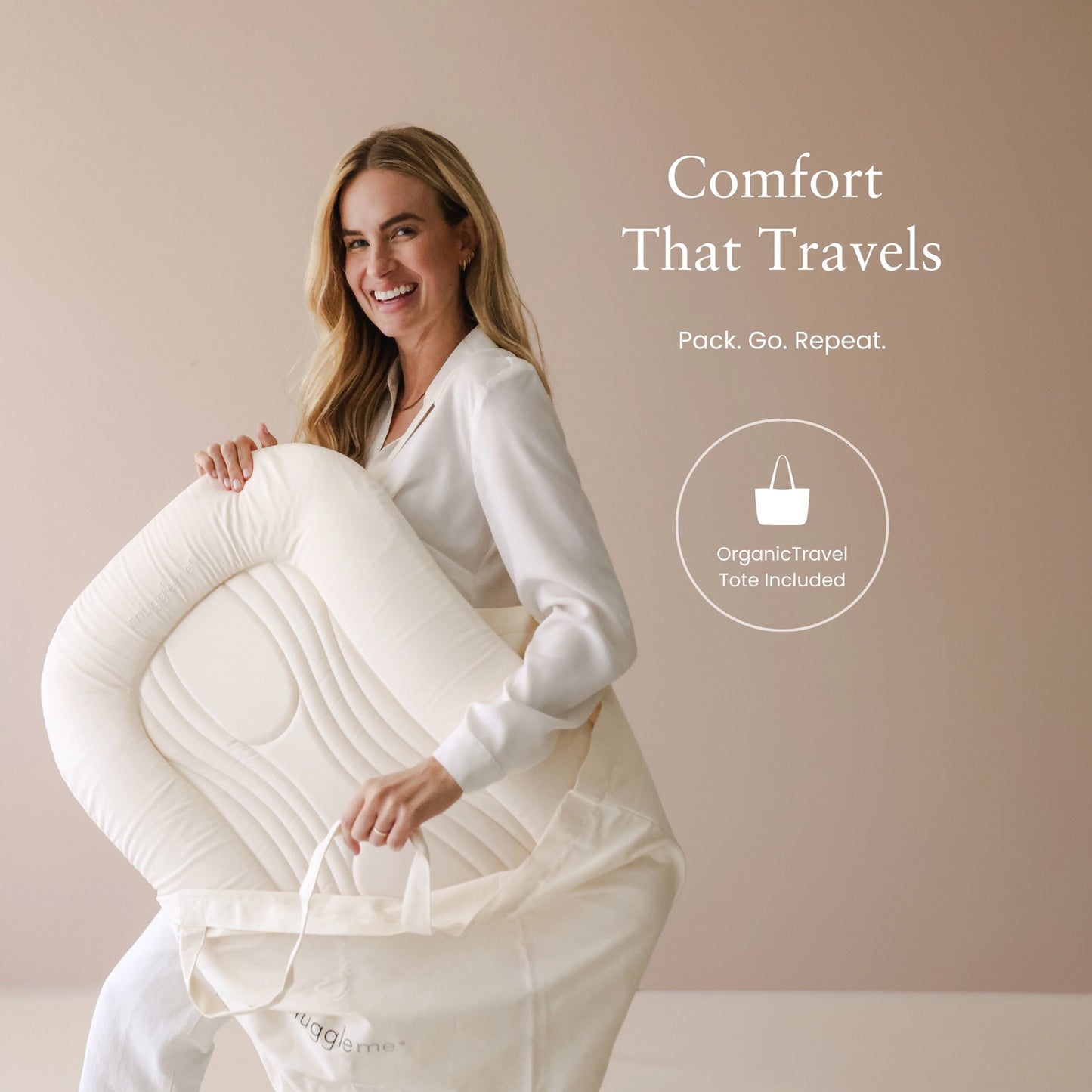 Snuggle Me Organic Infant Lounger Wave