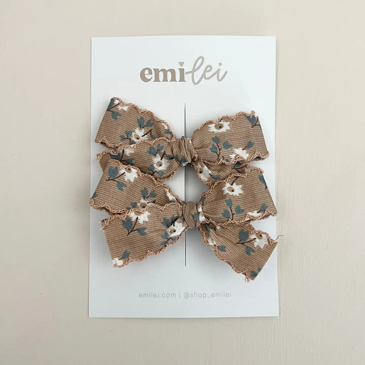 Emi Lei Pigtail Bow Clips