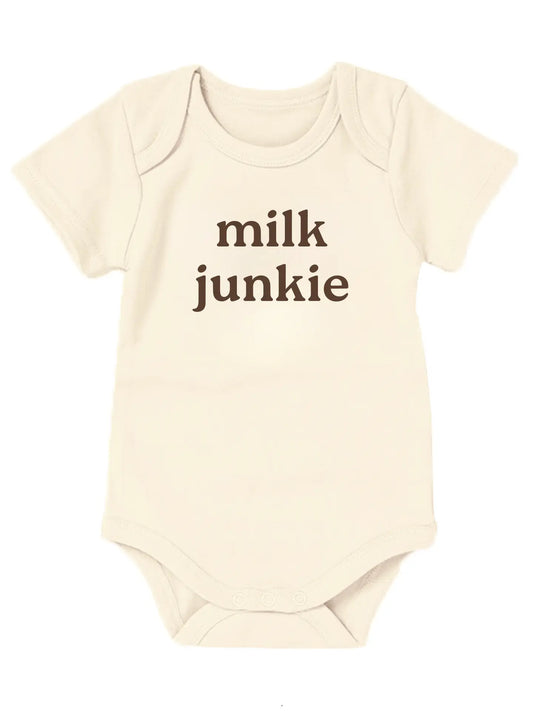 Polished Prints Milk Junkie Organic Cotton Onesie