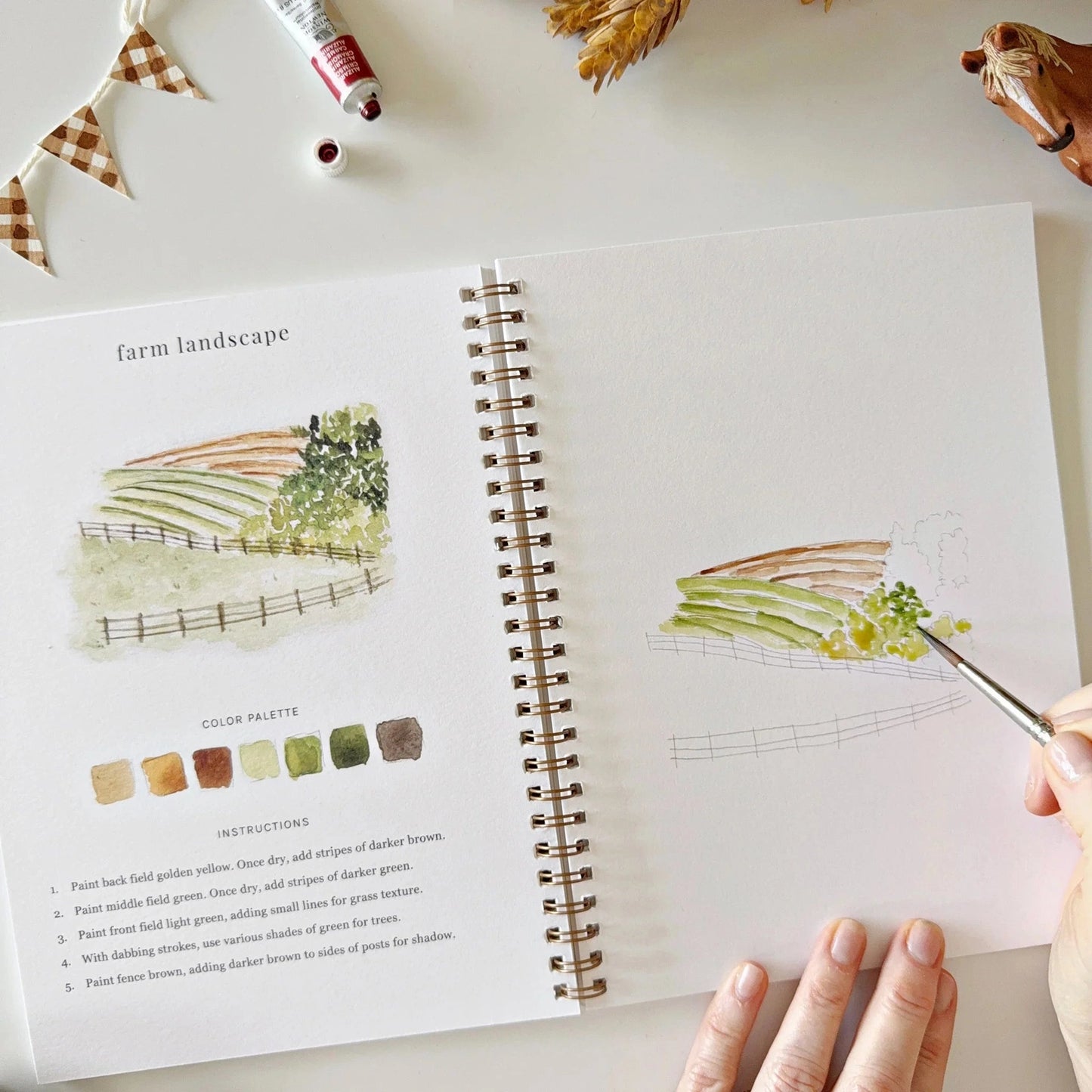 Emily Lex Studio Farm Watercolor Workbook