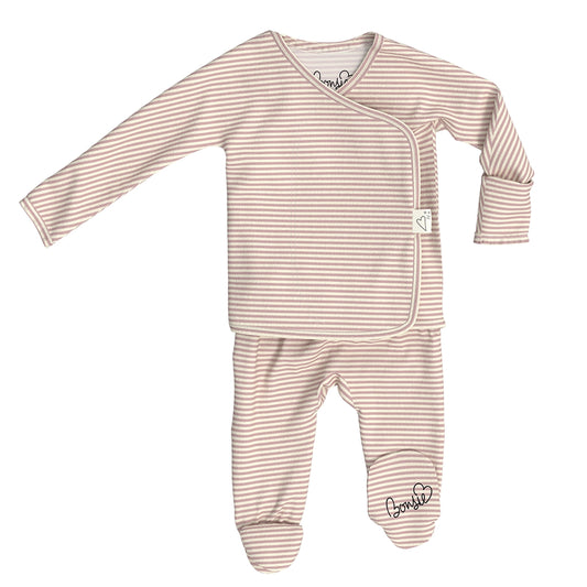 Bonsie Skin to Skin Babywear Footie - Berry Twist