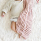 Saranoni Waffle Knit Mini Blanket - Rosette