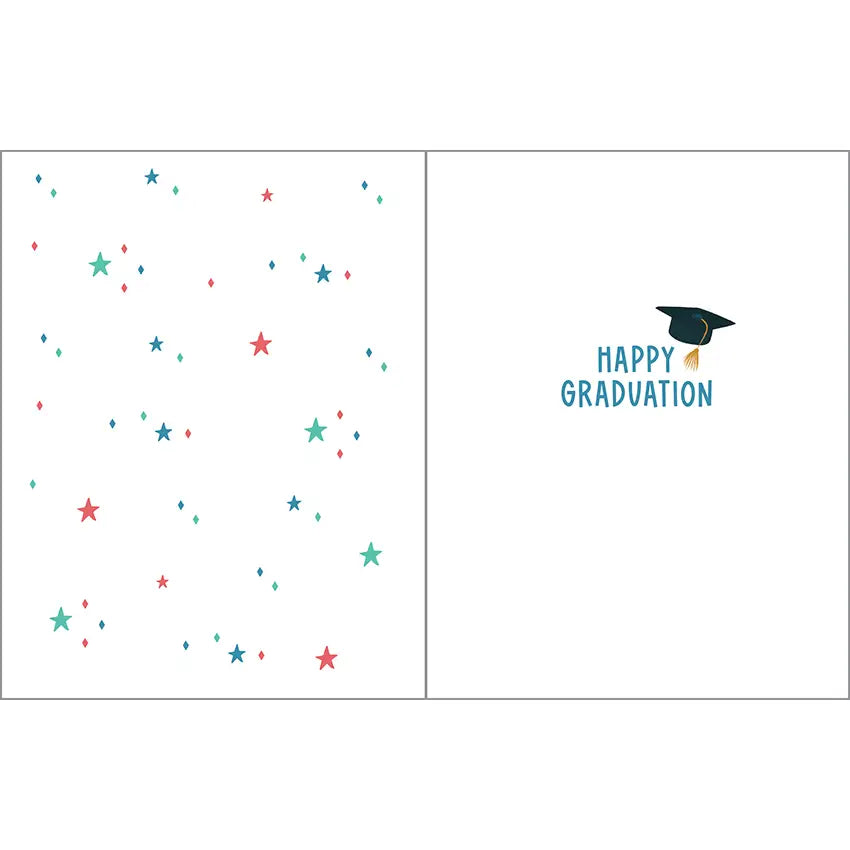 Gina B Designs Graduation Greeting Card - Grad on Navy