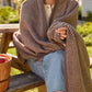 ChappyWrap Harborview Herringbone Chocolate Blanket