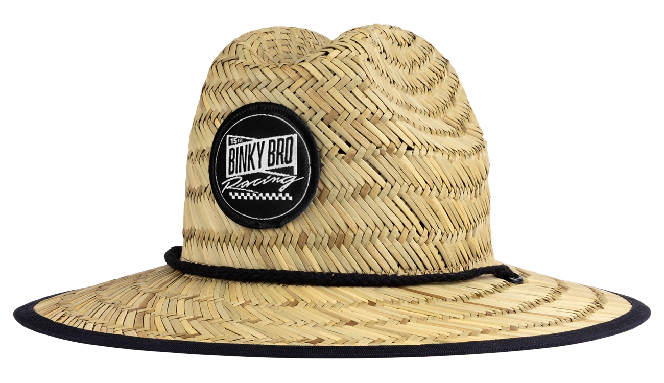 BinkyBro Kids Straw Sun Hat Barney Patrol - Sonoma