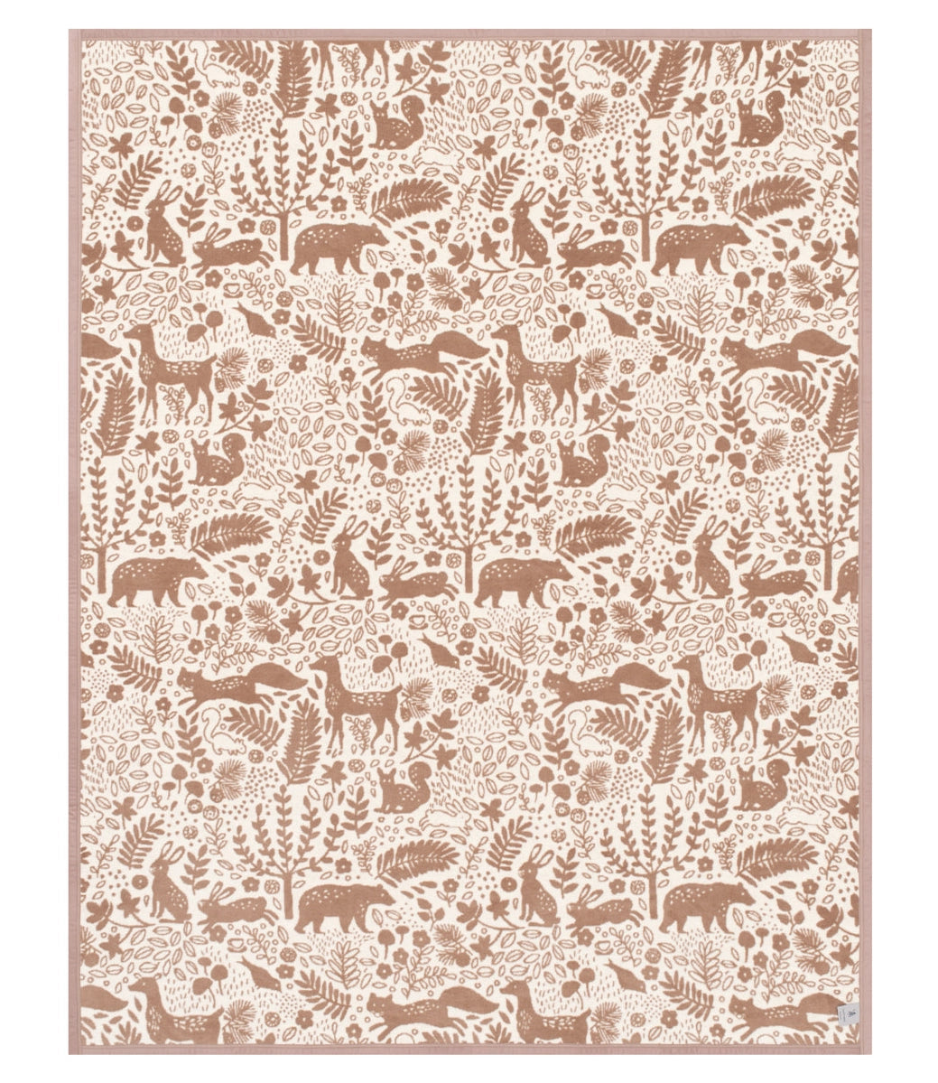 ChappyWrap Whimsical Woods Sepia Blanket