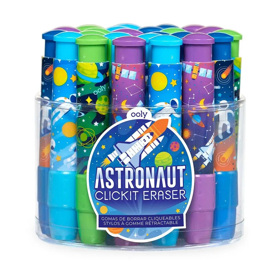 OOLY Astronaut: Clickit Erasers (Assortment)