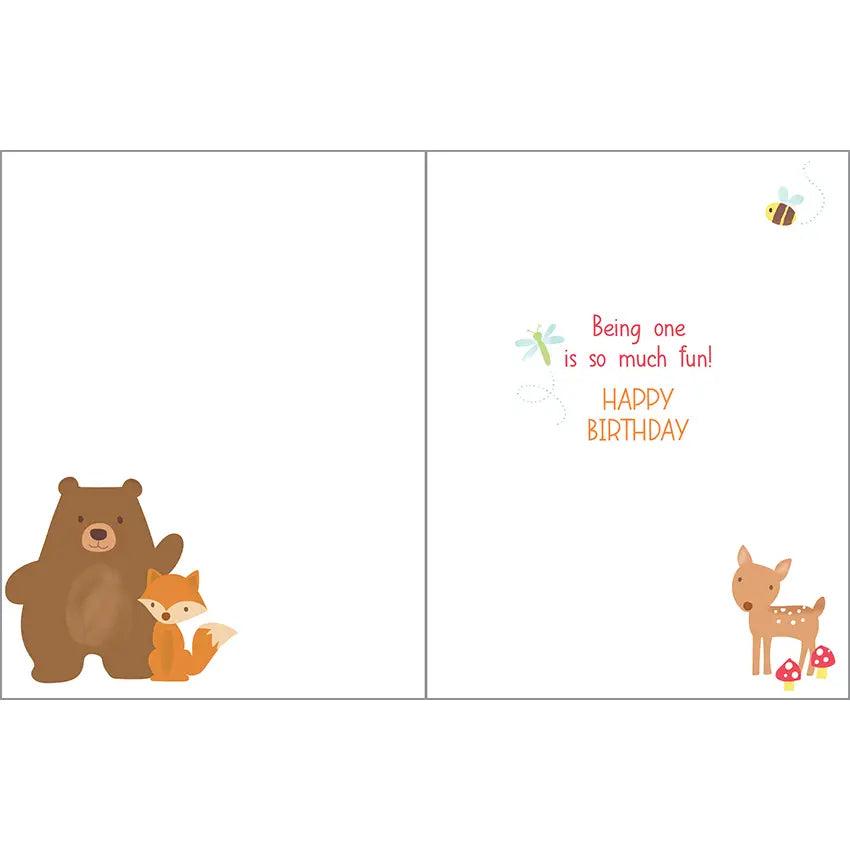 Gina B Designs Birthday Greeting Card - Floating Balloons