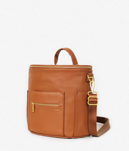 Fawn Design The Mini - Faux Leather Diaper Bag Travel Backpack Crossbody