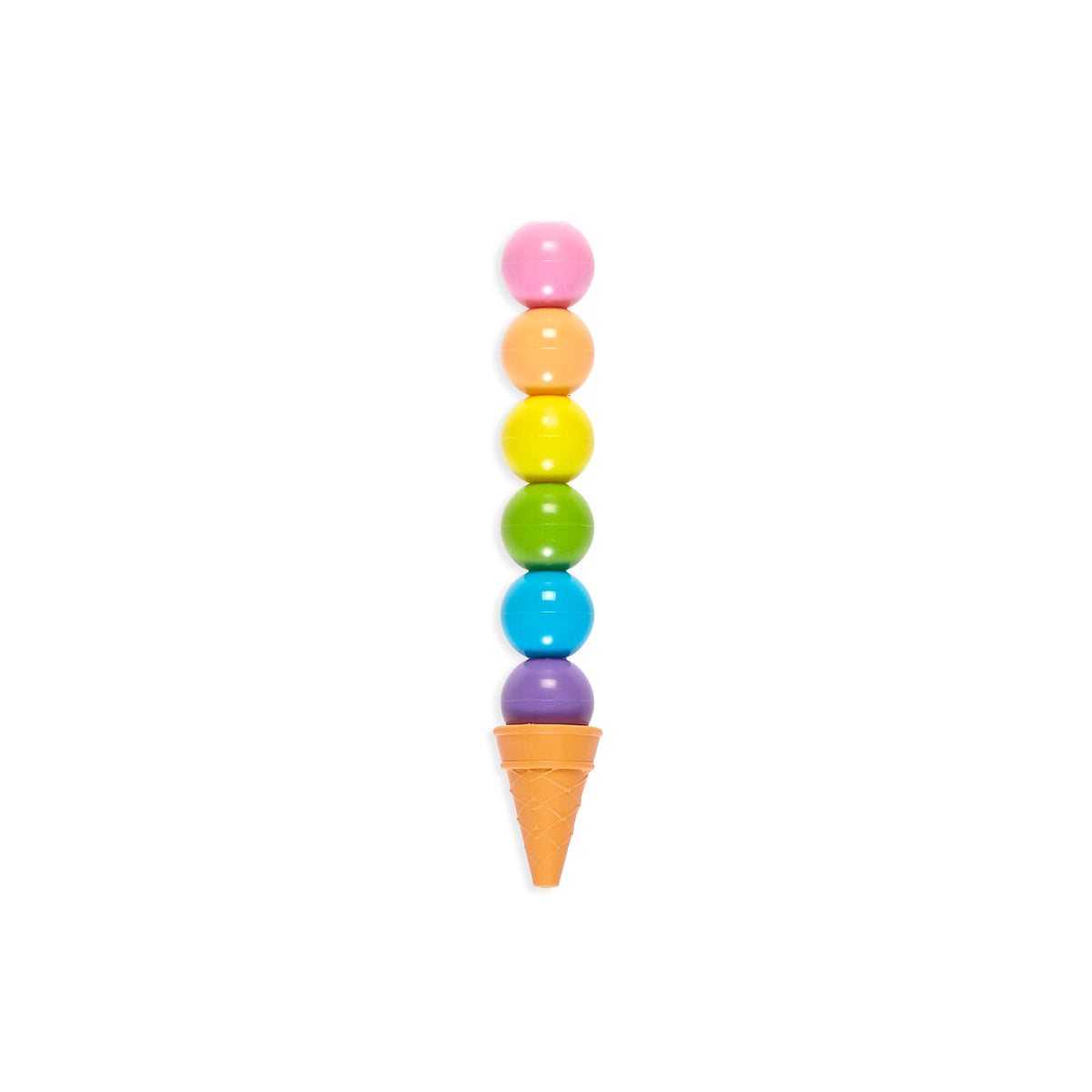 ooly Rainbow Scoops: Stacking Erasable Crayons + Scented Eraser