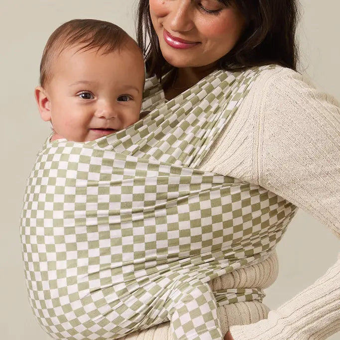 Solly Baby Sage Chequer Wrap