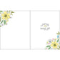 Gina B Designs Thinking of You Greeting Card - Yellow Happy Flowers