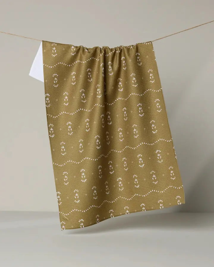 Geometry Laurel Tea Towel