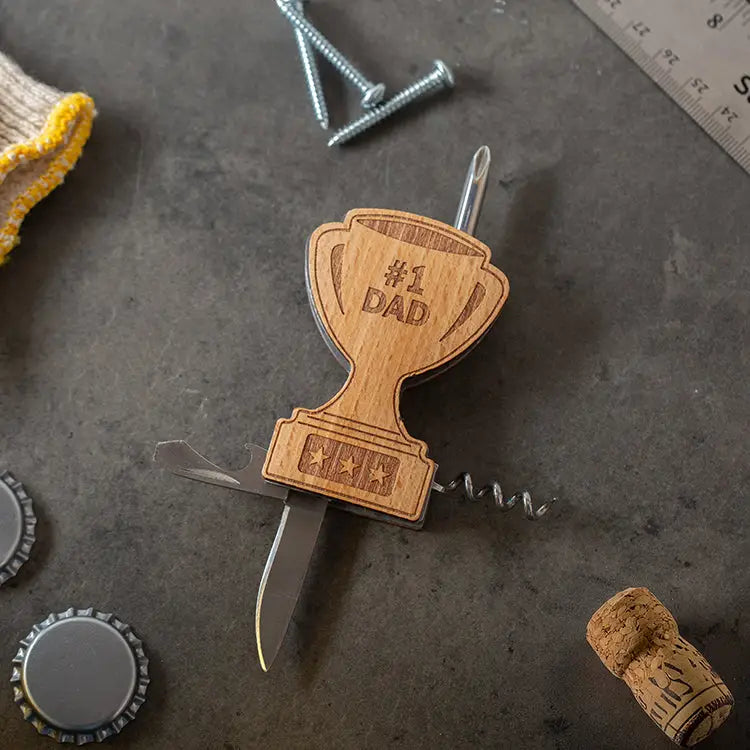 Kikkerland Design Inc #1 Dad Trophy Multi-Tool