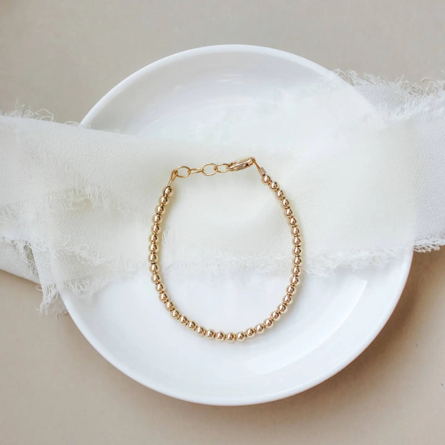 Joyful Bead Company 3mm Goldie Bracelet