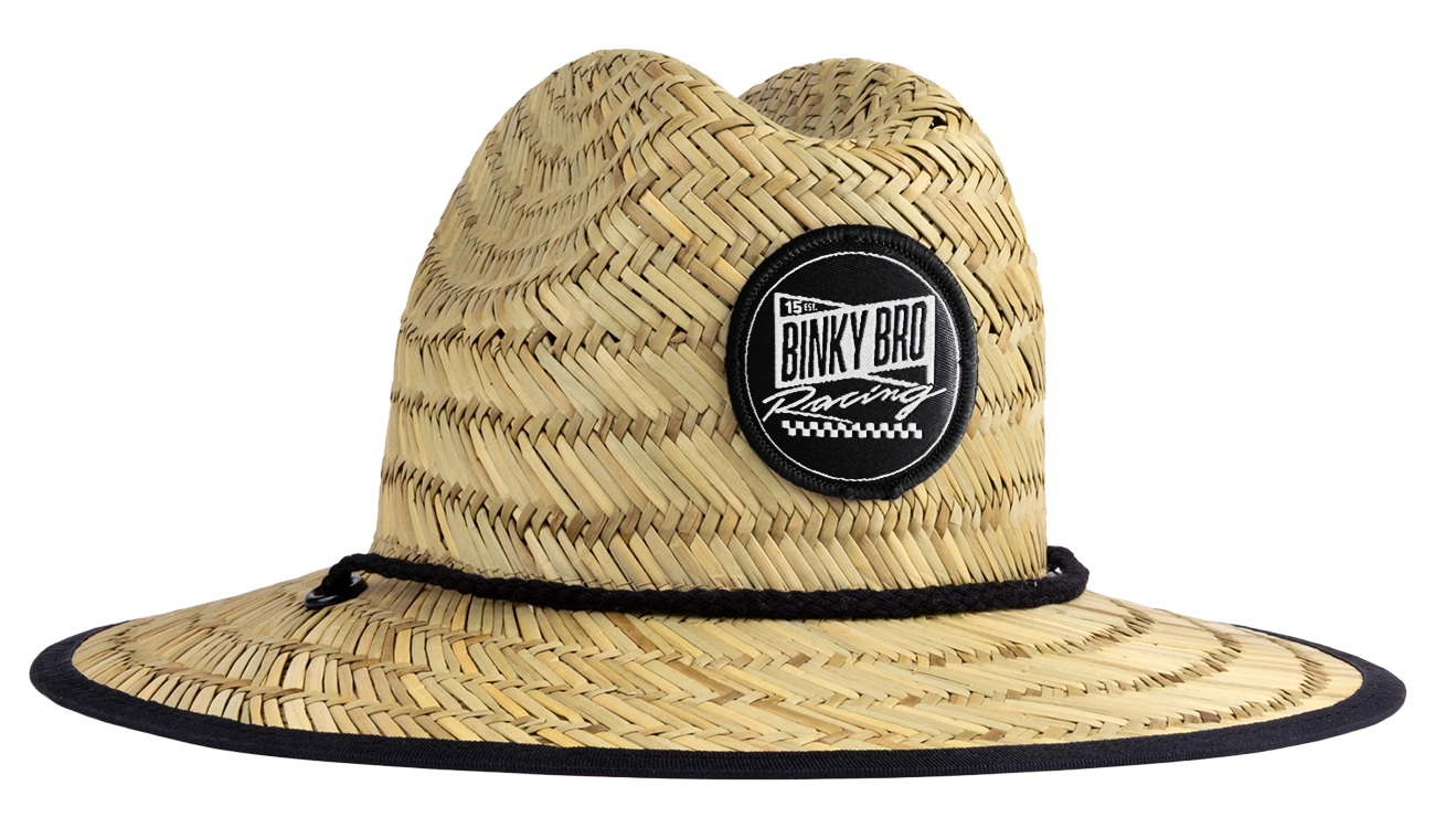 BinkyBro Kids Straw Sun Hat Barney Patrol - Sonoma