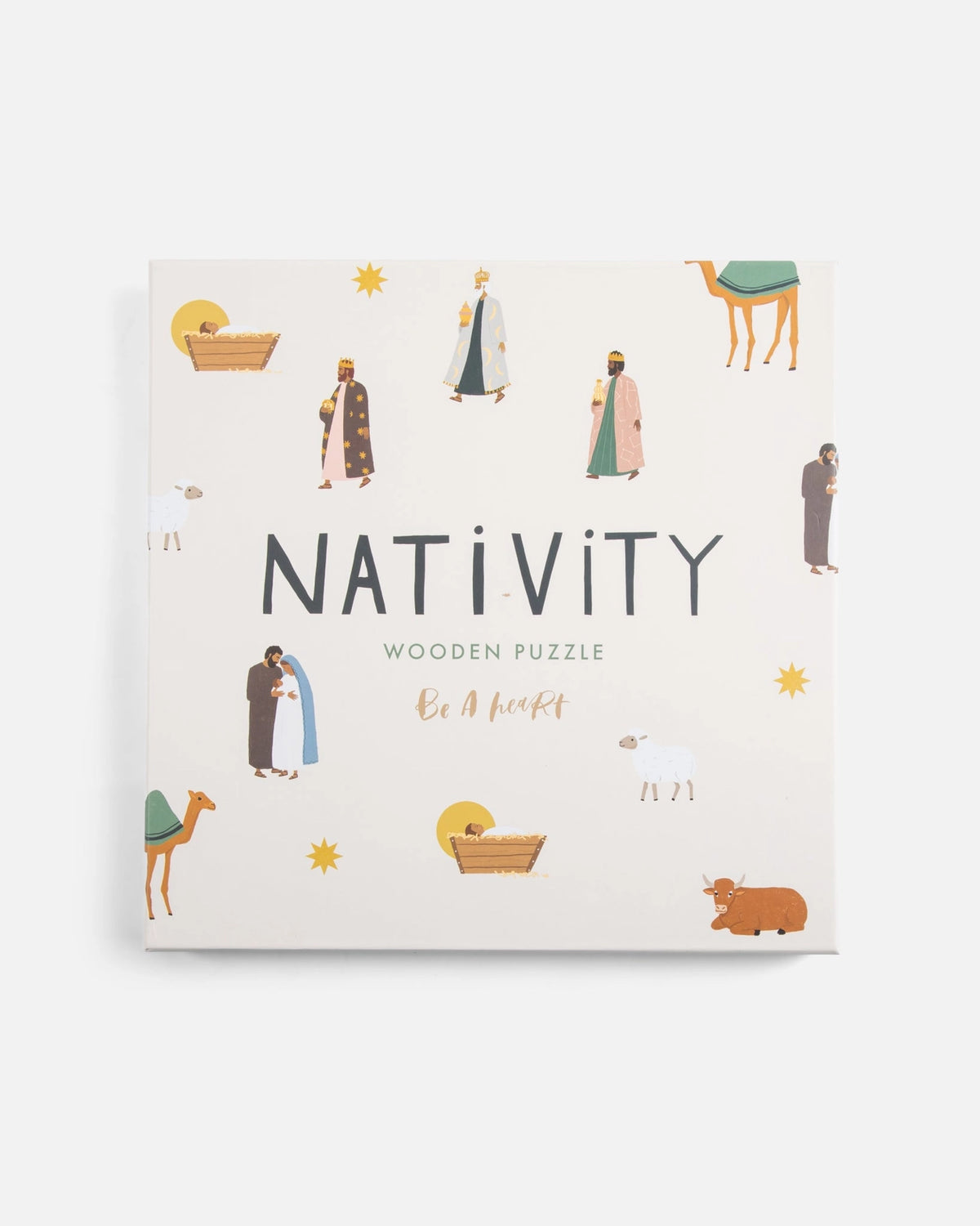 Be A Heart Nativity Wooden Puzzle