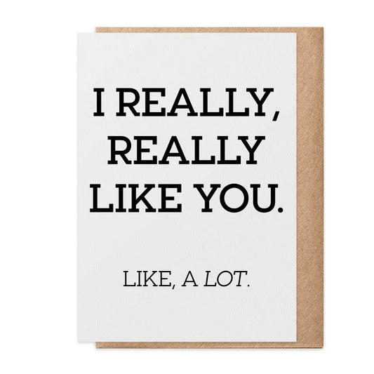 Paisley and Parsley Really Like You - Greeting Card