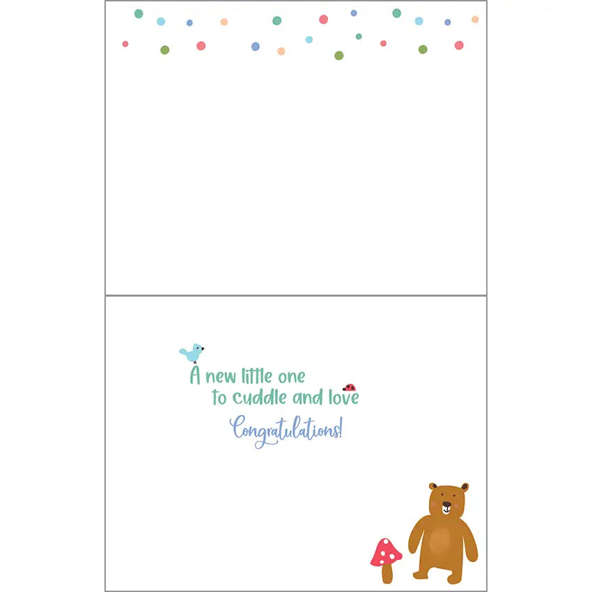 Gina B Designs Baby Greeting Card - Grandbaby Forest