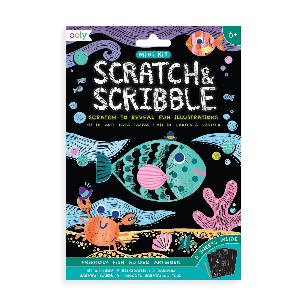 OOLY Mini Scratch and Scribble Art Kit