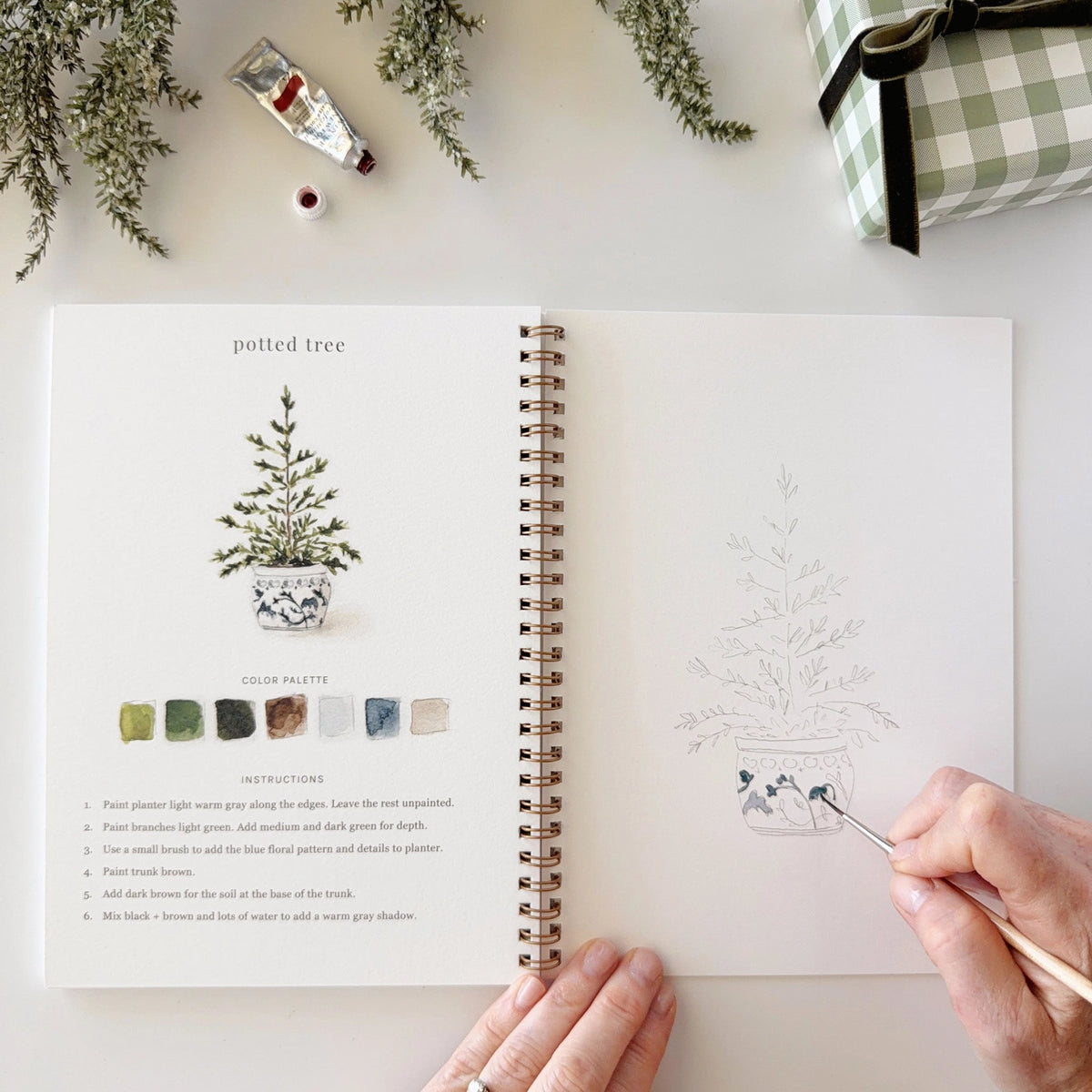 Emily Lex Studio Classic Christmas Watercolor Workbook