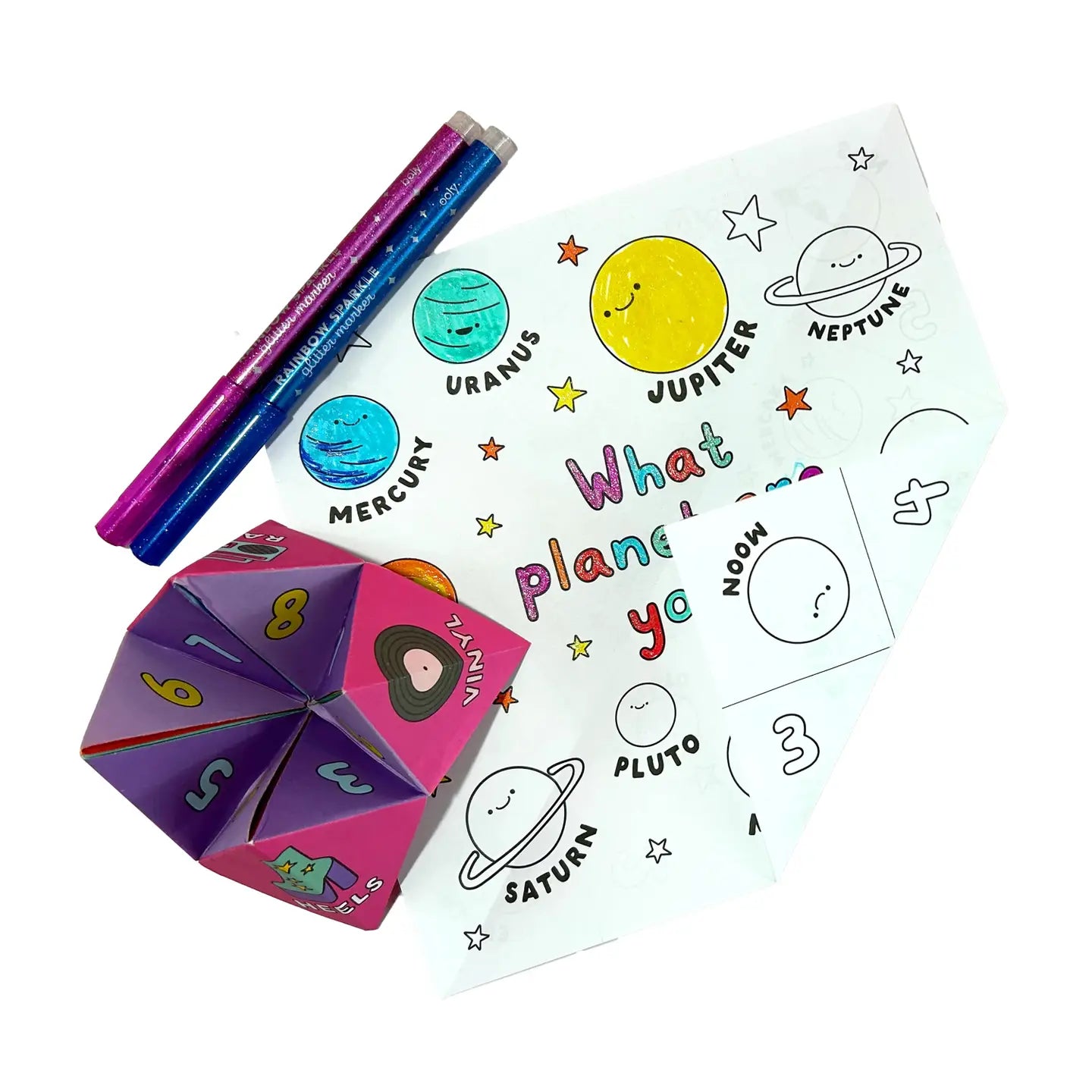 OOLY D.I.Y. Fortune Tellers Activity Kit - Set of 24 Designs
