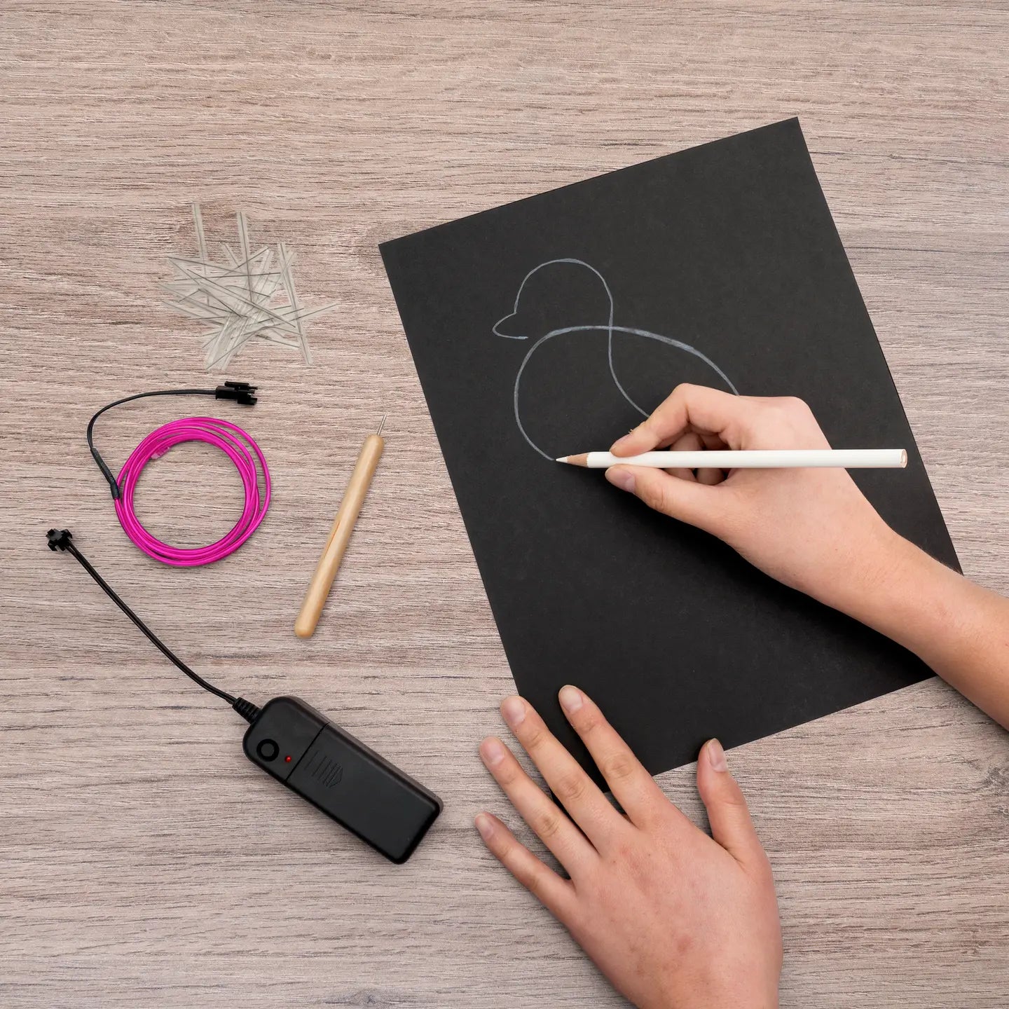 KiwiCo Inc Light-Up Wire Art - DIY Neon Sign Craft Kit