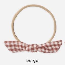 Quincy Mae Little Knot Headband - Red Gingham