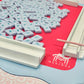My Fair Mahjong Mahjong Mat - Green Center / Pink Scallop