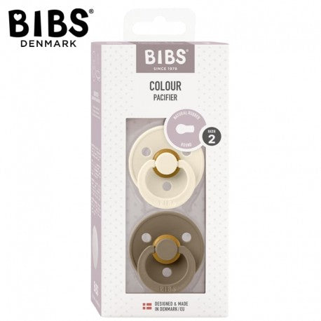 BIBS Colour 2 Pack - Ivory/Dark Oak