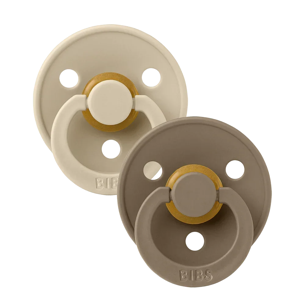 BIBS Colour 2 Pack - Ivory/Dark Oak