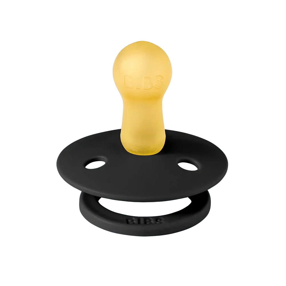 BIBS STUDIO Colour Pacifiers 2 Pack Polka - Ivory/Black