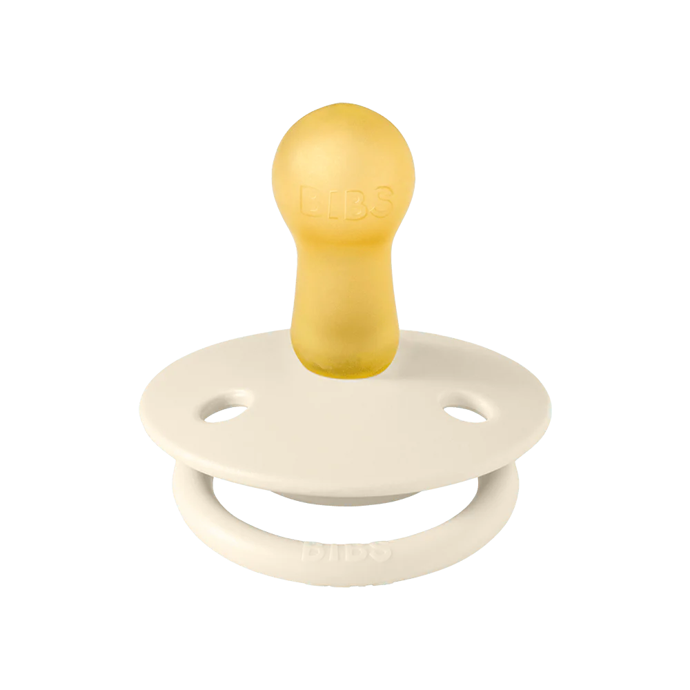 BIBS De Lux 2-Pack Pacifier Set - Ivory / Blush