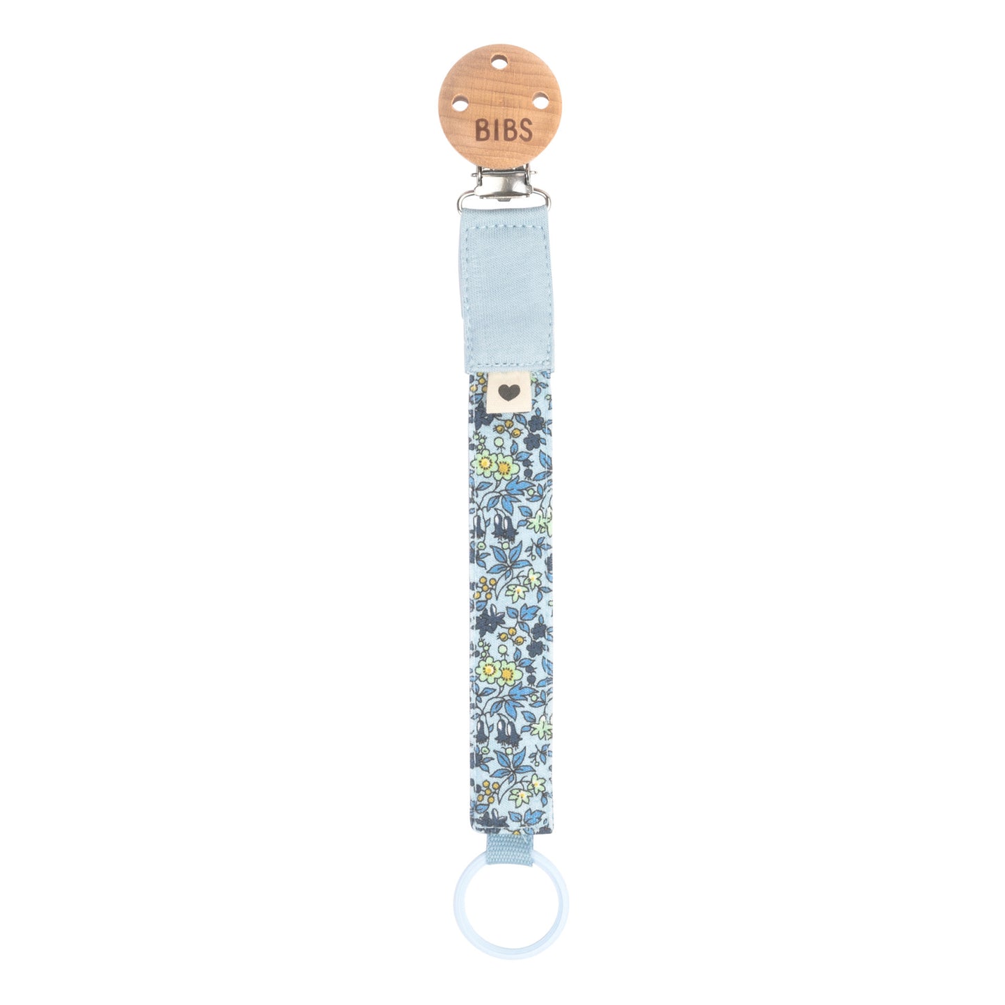 BIBS LIBERTY Pacifier Clip - Chamomile Lawn Baby Blue