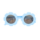 The Baby Cubby Kids' Flower Sunglasses - Powder Blue with Brown Lenses