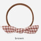 Quincy Mae Little Knot Headband - Red Gingham