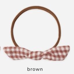 Quincy Mae Little Knot Headband - Red Gingham