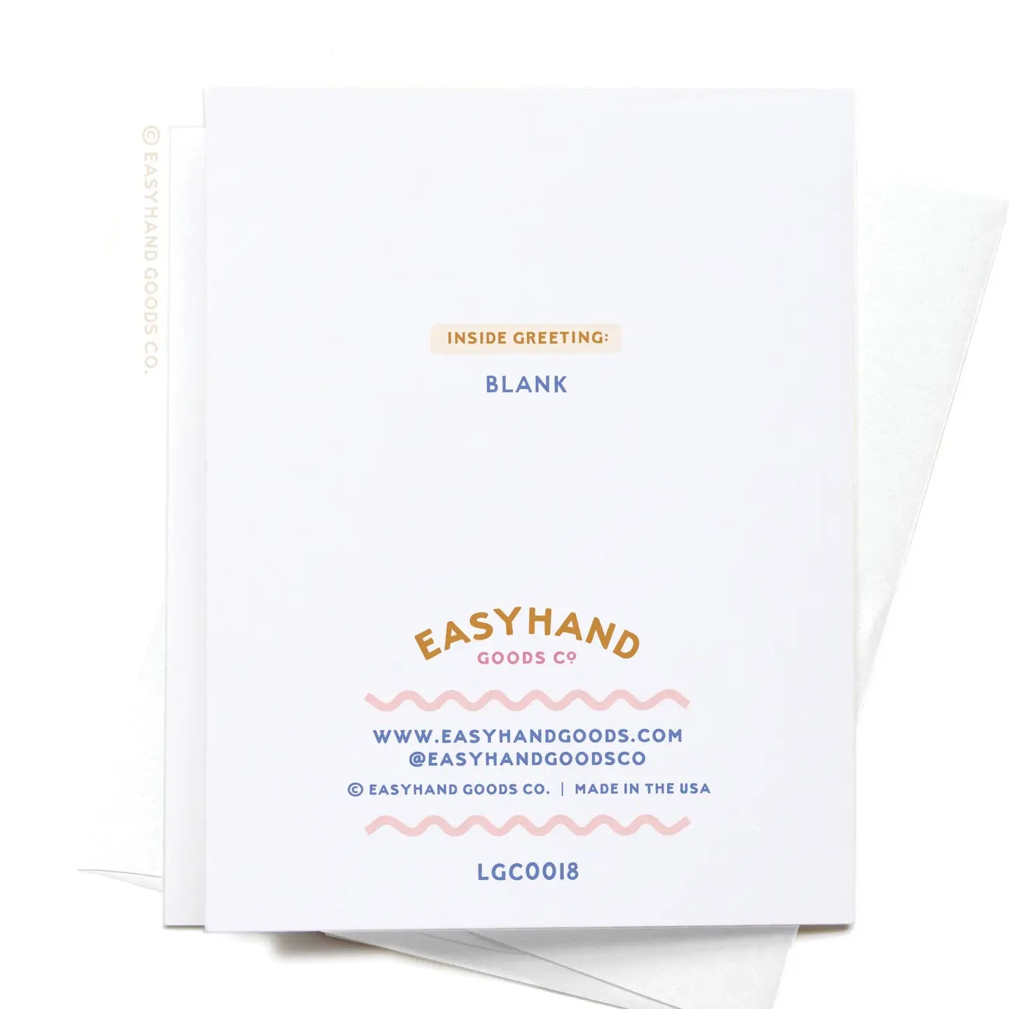 Easyhand Goods Sending Good Vibes Letterpress Greeting Card