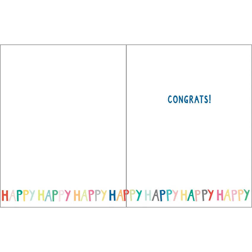 Gina B Designs Congratulations Greeting Card - Sooo Happy