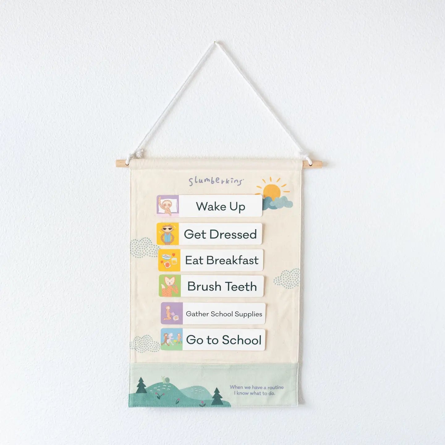Slumberkins Routines Visual Schedule | The Baby Cubby