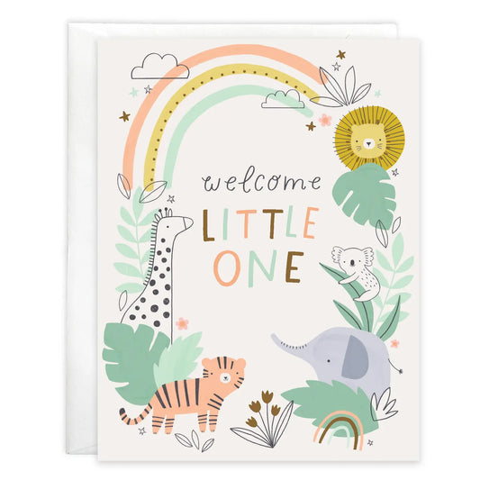 GINA B DESIGNS Baby Greeting Card - In The Jungle