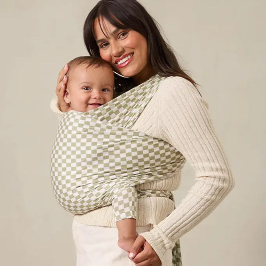 Solly Baby Sage Chequer Wrap