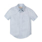 Hope and Henry Linen Short Sleeve Shirt - Blue Chateau Ditsy