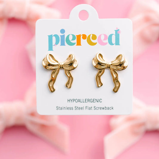 Pierced Co Jumbo Bows Earrings