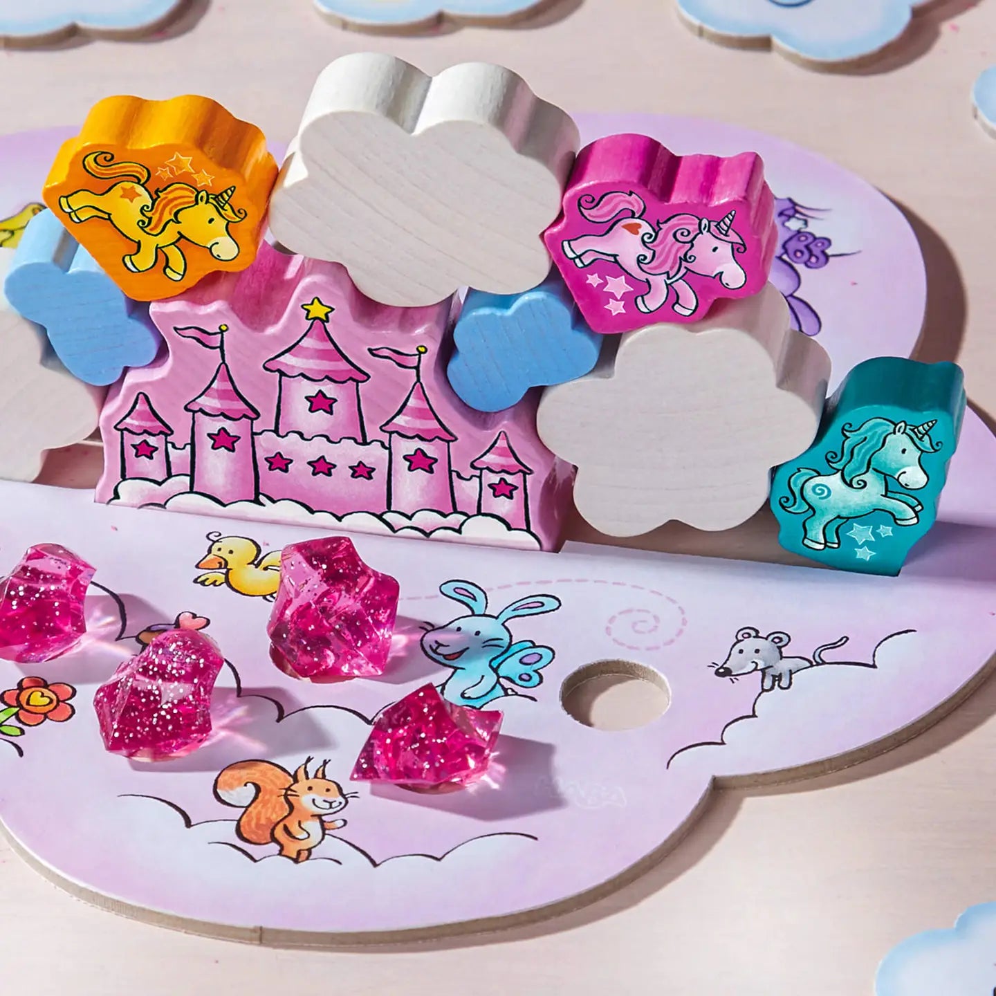 HABA USA Unicorn Glitterluck Cloud Stacking