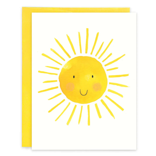 GINA B DESIGNS Thinking of You Greeting Card - Smiling Sun