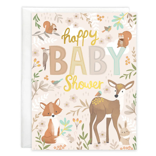 GINA B DESIGNS Baby Greeting Card - Forest Animals