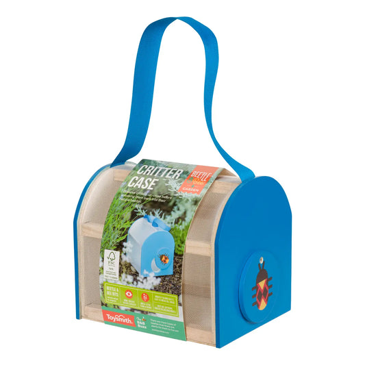 Toysmith Beetle & Bee Critter Case Certified Wood-Outdoor Play