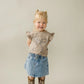 Mebie Baby Cheetah Bow Ruffle Tee