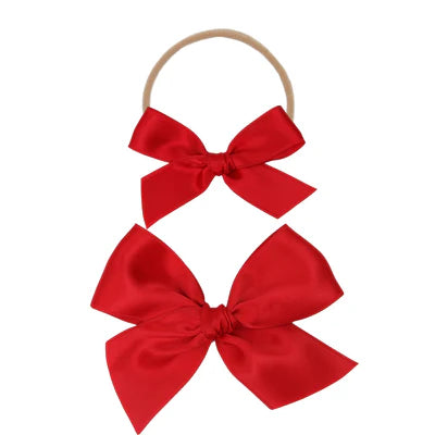 Lou Lou and Company Satin Bow Headband - Small